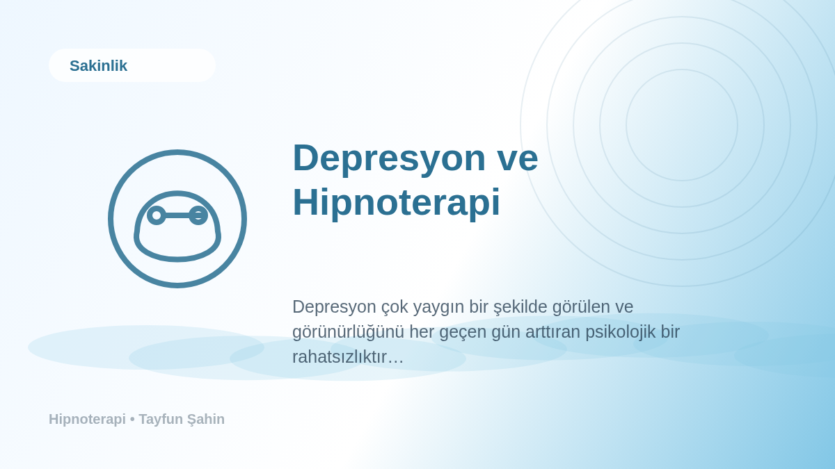 Depresyon ve Hipnoterapi