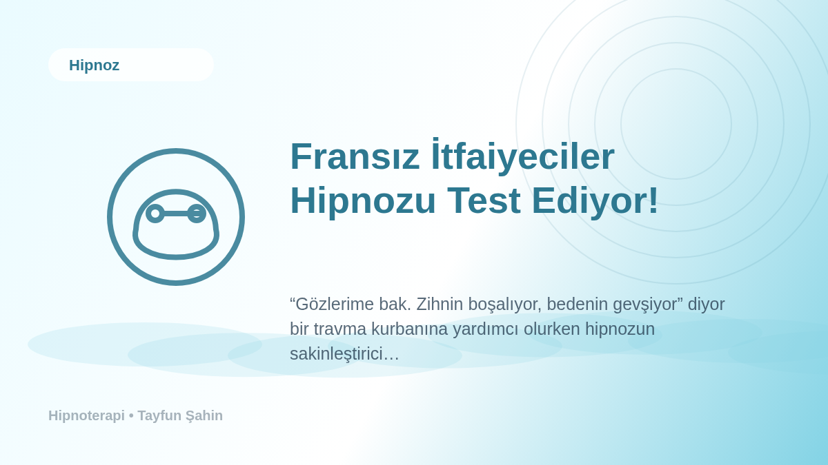 Fransız İtfaiyeciler Hipnozu Test Ediyor!